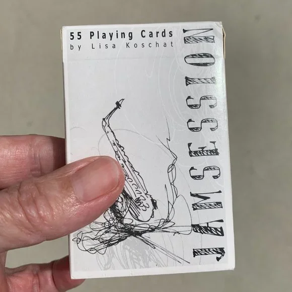 Jam Jazz Session Poker Playing Cards by Artist Design Gift - RARE - Picture 2 of 8